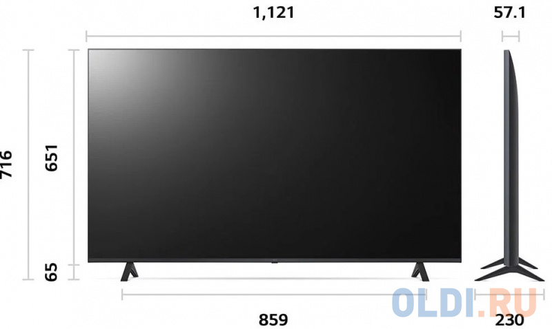 Телевизор LG 50UR78006LK.ARUB 50" 4K Ultra HD фото