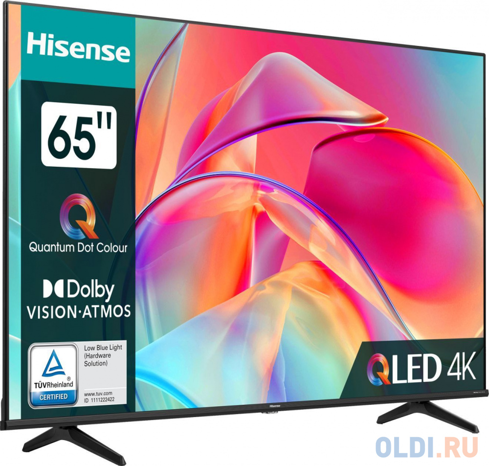 

Телевизор QLED Hisense 65" 65E7KQ черный 4K Ultra HD 60Hz DVB-T DVB-T2 DVB-C DVB-S DVB-S2 WiFi Smart TV