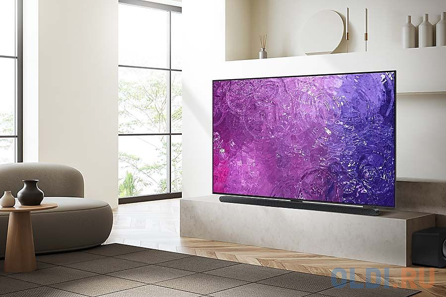 Телевизор QLED Samsung 50" QE50QN90CAUXCE Series 9 серебристый 4K Ultra HD 120Hz DVB-T2 DVB-C DVB-S2 USB WiFi Smart TV (RUS) - фото 3