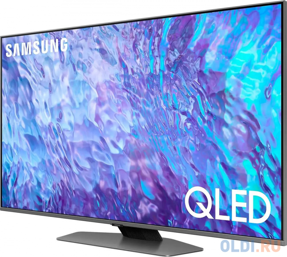 Телевизор QLED Samsung 50" QE50Q80CAUXRU Series 8 черненое серебро 4K Ultra HD 60Hz DVB-T2 DVB-C DVB-S2 USB WiFi Smart TV - фото 3