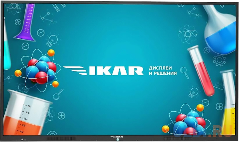 Панель Ikar 65&quot; ИП 65-214-410 черный IPS LED 8ms 16:9 DVI HDMI M/M матовая 1200:1 400cd 178гр/178гр 3840x2160 VGA DP UHD USB 51кг (RUS) Вид№2