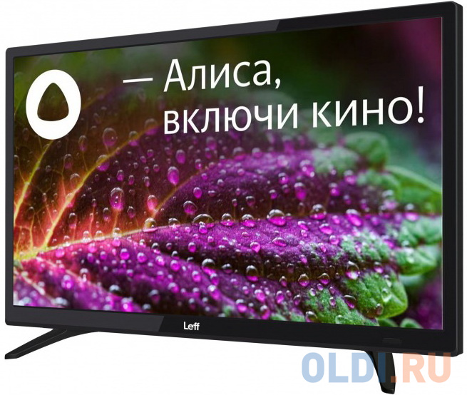 Телевизор LEFF 24" Smart/FHD 1920x1020 TV Wi-Fi Bluetooth Yandex.TV черный 24F560T, цвет black, размер 100 x 100 мм - фото 3