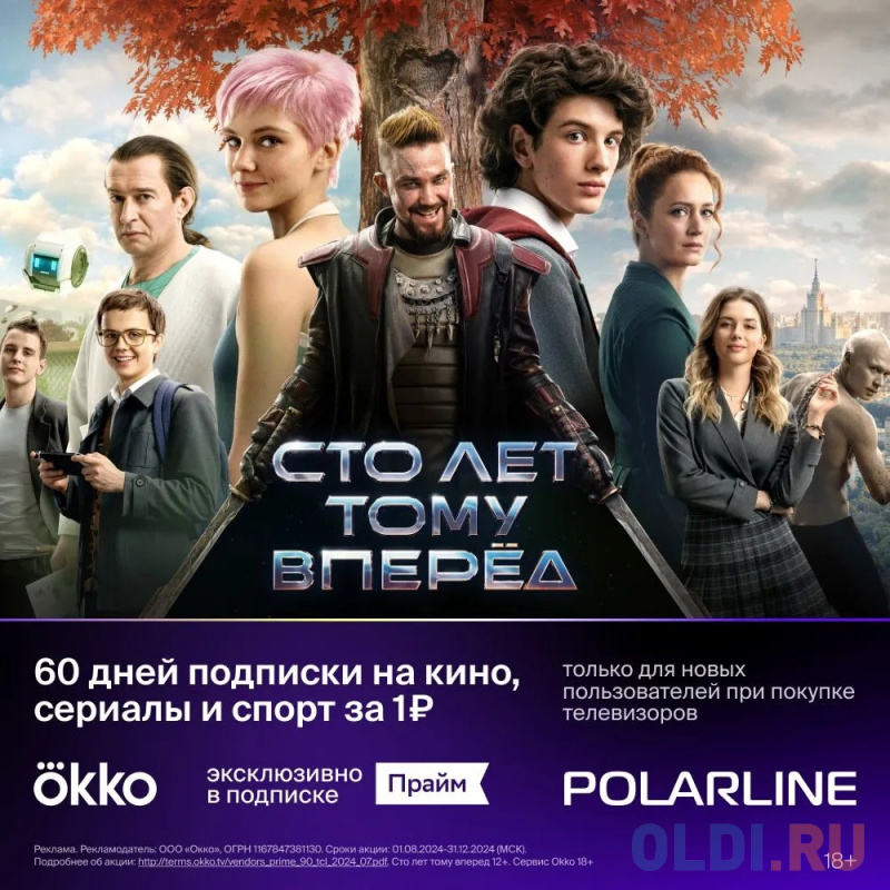 Телевизор LED PolarLine 40&quot; 40PL53TC-SM белый FULL HD 60Hz DVB-T DVB-T2 DVB-C (RUS) черный Вид№7