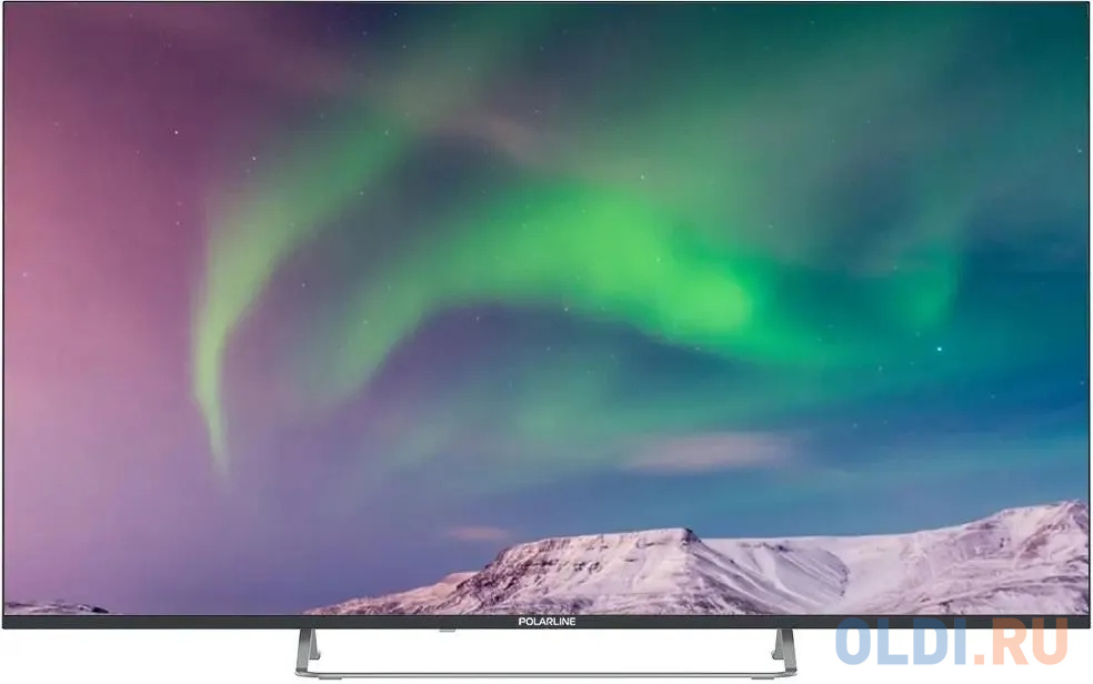 Телевизор QLED PolarLine 55" 55PQ71STC-SM черный 4K Ultra HD 60Hz DVB-T DVB-T2 DVB-C WiFi Smart TV (RUS)