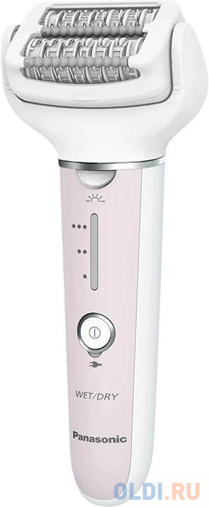 Эпилятор Panasonic ES-EY80-P520 скор.:3 насад.:5 от аккум. белый/розовый