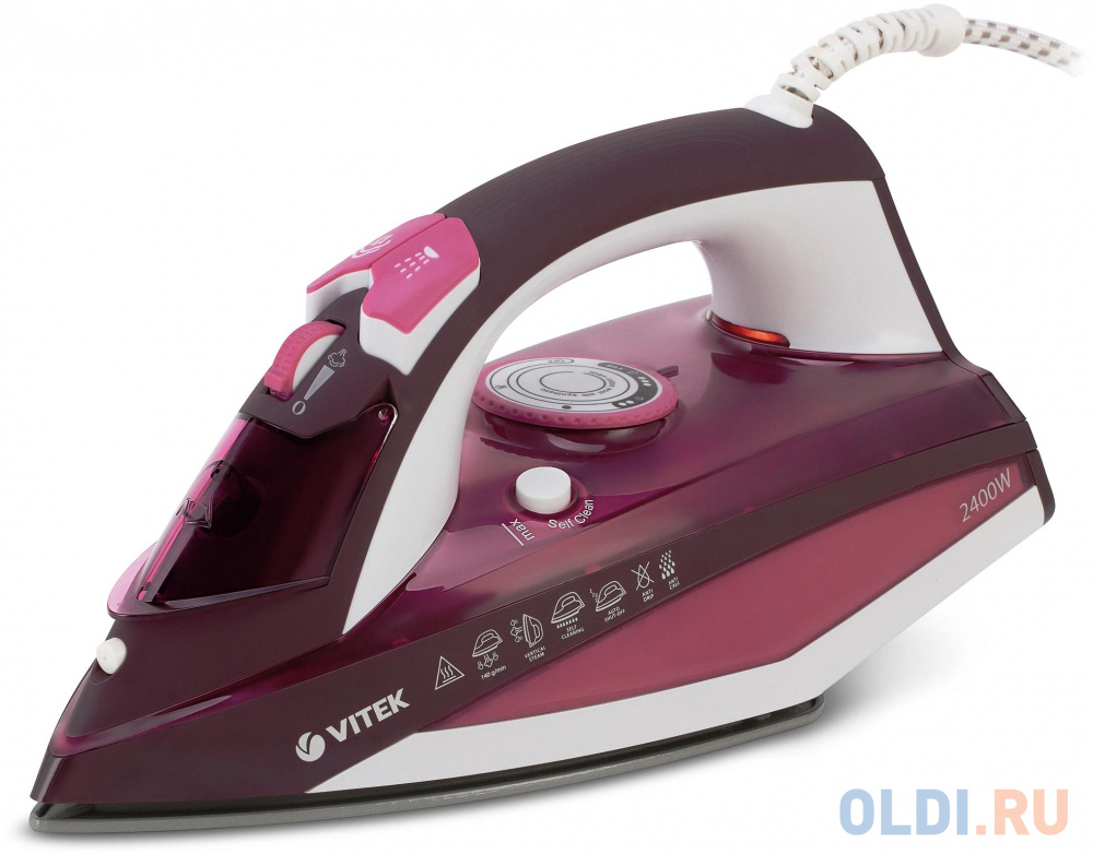 

Утюг Vitek VT-1215 2400Вт розовый