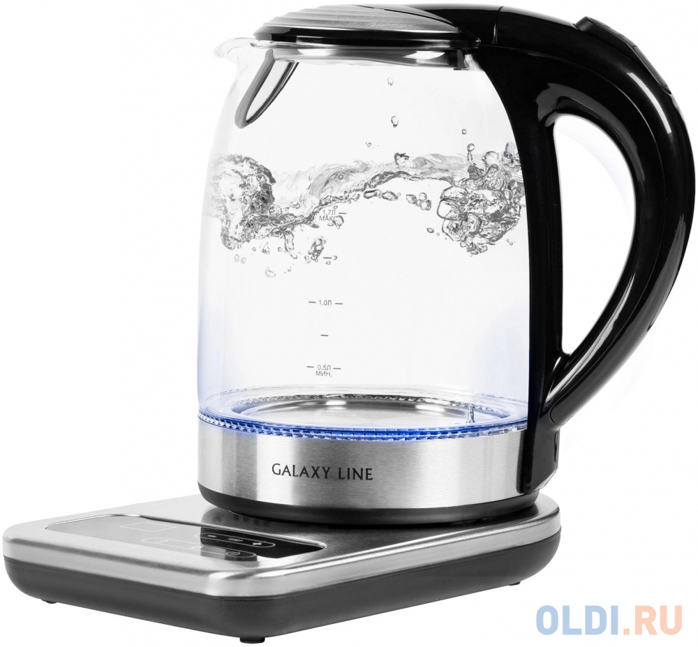 

Чайник электрический Galaxy Line GL 0593 1.7л. 2200Вт прозрачный корпус: стекло/металл/пластик (7010105930)