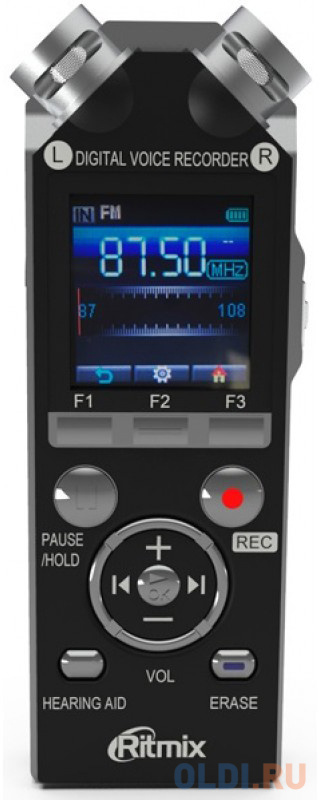 

Цифровой диктофон Ritmix RR-989 8Гб черный