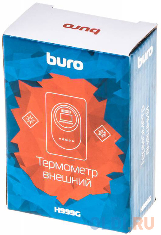 Термометр Buro H999E/G/T серебристый/черный фото