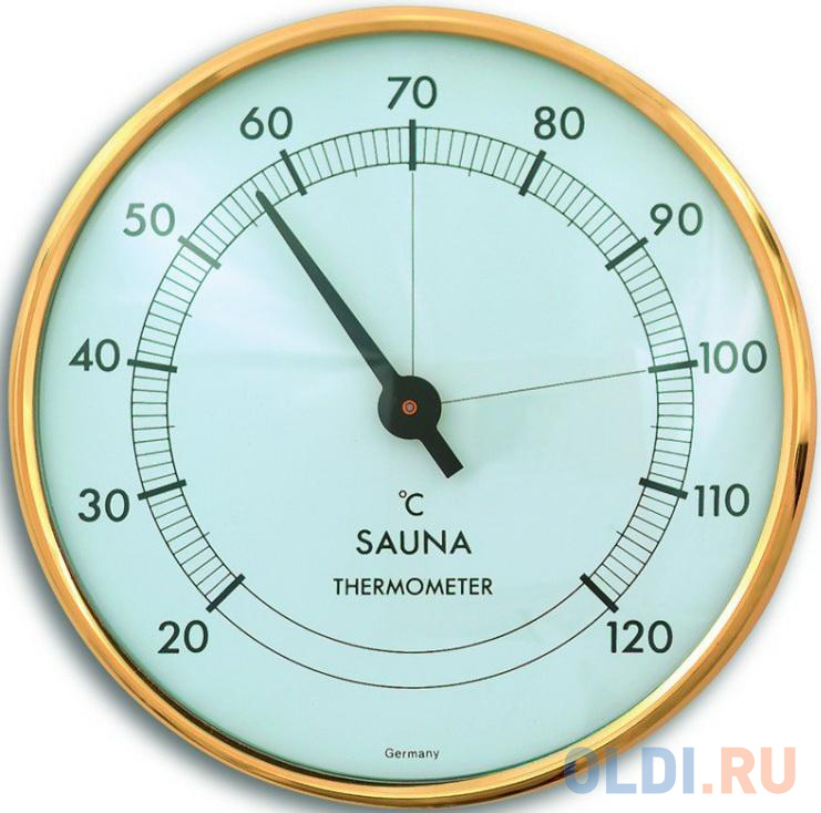 Аналоговый термометр для сауны TFA 40.1002, размер 102 x 35 х 102 мм.