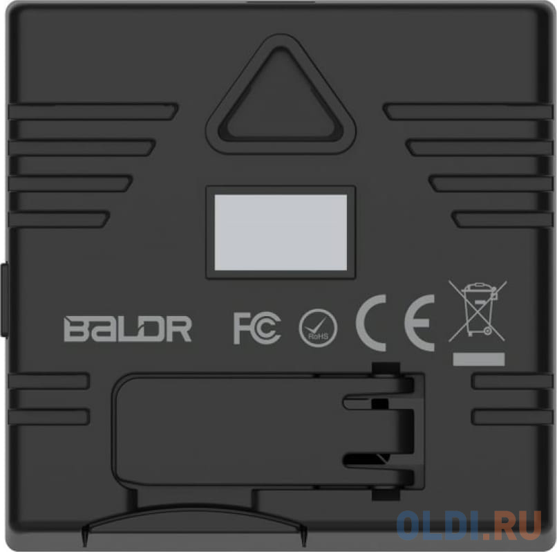 BALDR B0387TH-BLACK цифровой термогигрометр с внешним датчиком, черный фото