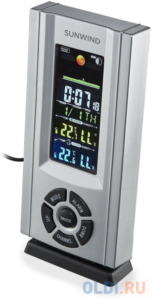 

Погодная станция SUNWIND SW-WSH143-COLOR, серебристый