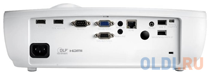 Проектор Optoma EH460ST Full3D; DLP, Full HD(1920*1080),4200 ANSI Lm,20000:1; короткофокусный (0.5:1); HDMI x2+MHL;VGA IN x1;Composite;AudioINx1(3,5mm);VGAOut; AudioOut;триг+12В:USB Ax2 reader/wireless;RJ45;RS232;10W; 29dB;2,95 kg,сумка (E1P1D10WE1Z1) - фото 3