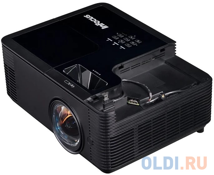 Проектор INFOCUS IN138HDST DLP, 4000 ANSI Lm,Full HD(1920x1080), 28500:1, 0.499:1, 3.5mm in, Composite video, VGA,HDMI 1.4ax3 (поддержка 3D), USB-A (S фото