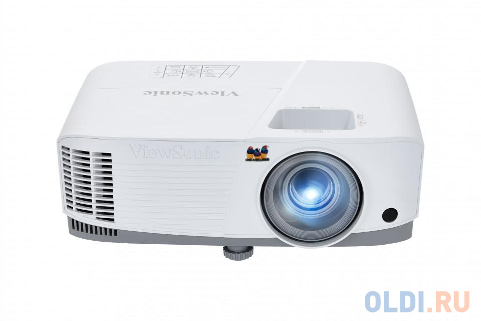 Проектор ViewSonic PG707W (DLP, WXGA 1280x800, 4000Lm, 22000:1, 2xHDMI, LAN, 1x10W speaker, 3D Ready, lamp 20000hrs, Whi, размер 0.76 – 7.62 м, цвет белый - фото 2