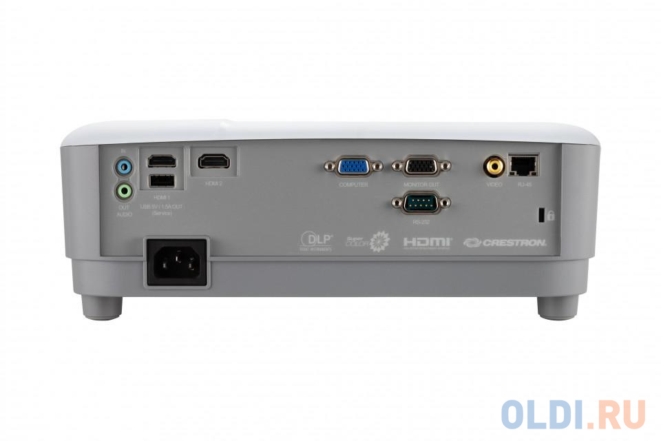 Проектор ViewSonic PG707W (DLP, WXGA 1280x800, 4000Lm, 22000:1, 2xHDMI, LAN, 1x10W speaker, 3D Ready, lamp 20000hrs, Whi, размер 0.76 – 7.62 м, цвет белый - фото 3