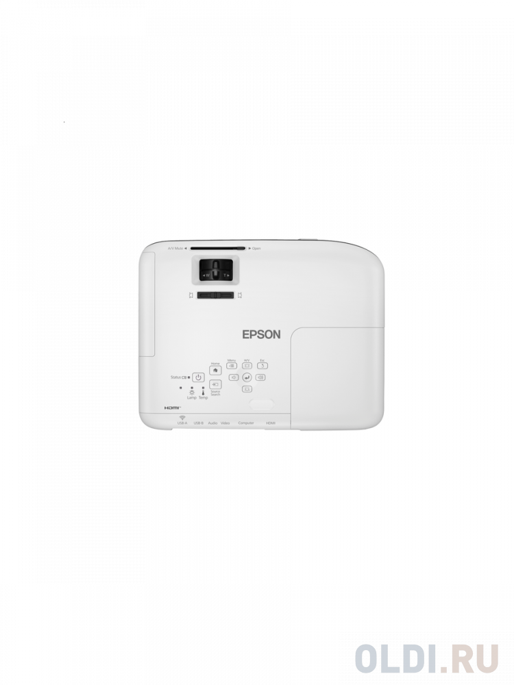 Проектор Epson EB-W51 white (LCD, 1280?800, 4000Lm, 16000:1, 2.5 kg) (V11H977040) - фото 4