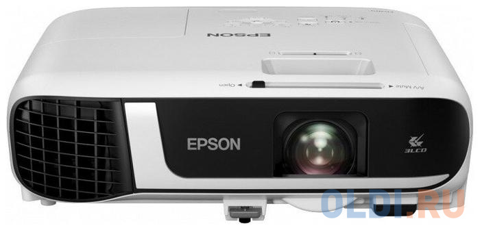 Проектор Epson EB-FH52 1920х1080 4000 люмен 16000:1 белый черный V11H978040 проектор optoma eh330ust 1920х1080 3600 люмен 20000 1 белый e1p1a1gwe1z1