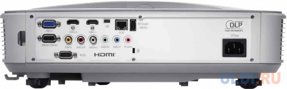 Лазерный проектор INFOCUS INL146UST DLP, 4000 ANSI Lm, WXGA (1280x800), 100 000:1, (0.27:1), USB(B), 2xHDMI 1.4, VGA x2, RJ45, RS232, Video composite, 1x3.5mm input, 2xRCA (R&W), 3.5mm mic, 28db(A), 10W, белый, 5,5кг - фото 2
