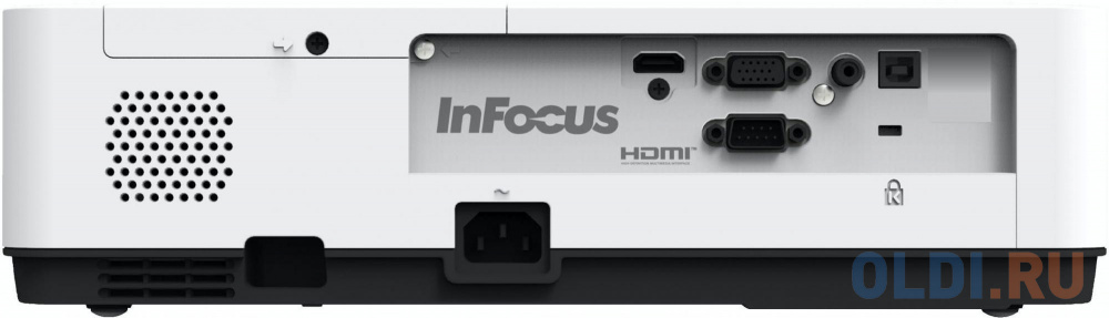 INFOCUS IN1014 Проектор {3LCD 3400lm XGA (1024x768) 1.48~1.78:1 2000:1 (Full 3D), 10W, 3.5mm in, Composite video, VGA IN, HDMI IN, USB b, лампа 20000ч - фото 4