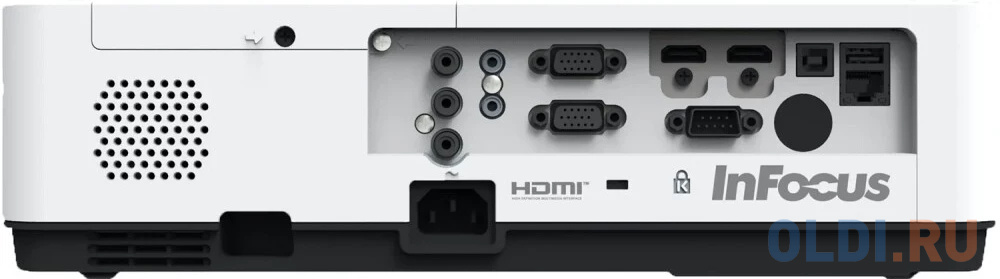 Проектор INFOCUS [IN1036] 3LCD, 4600 lm, WXGA, 1.371.65:1, 50000:1, (Full 3D), 16W, 2хHDMI 1.4b, VGA in, CompositeIN, 3,5 audio IN, RCAx2 IN, USB-A, V фото