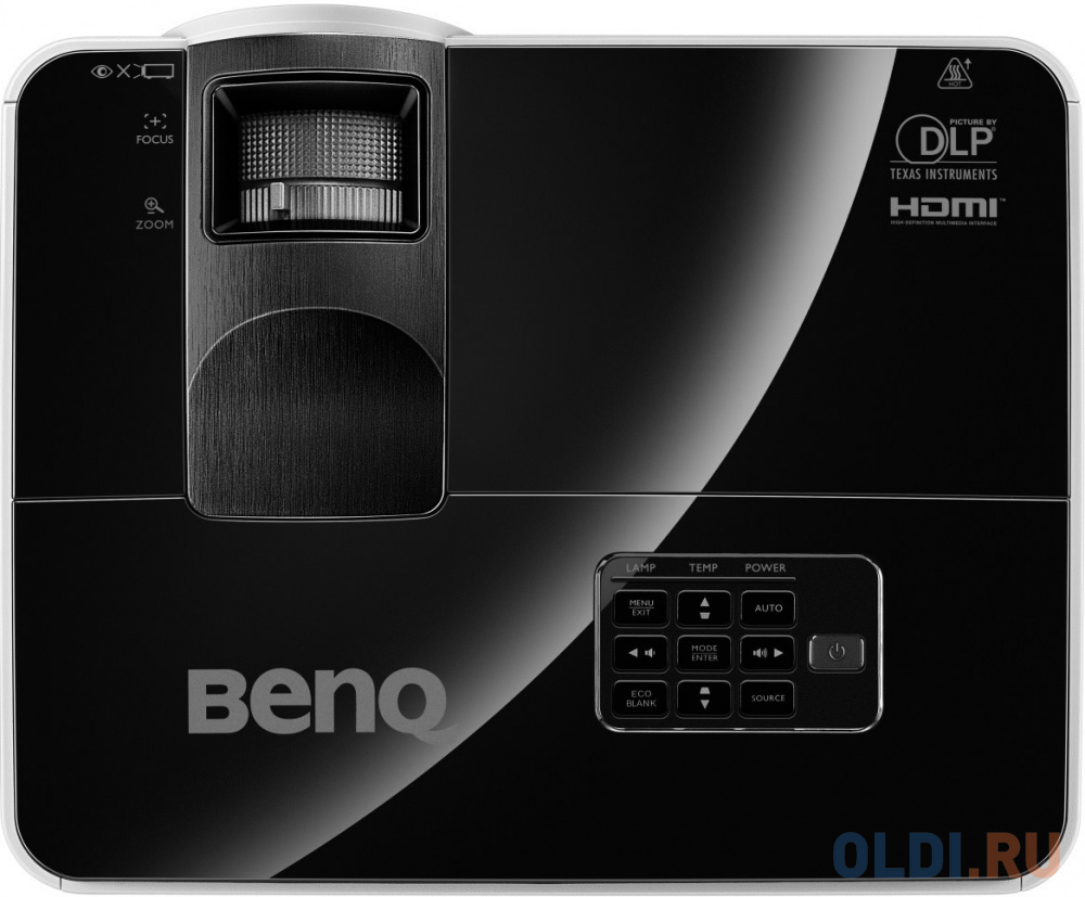 Проектор BenQ MX631ST DLP, 1024x768, 3200 AL, 13000:1, 4:3, 0.9ST, TR 0.9~1.08, 1.2x, HDMIx2/ MHLx1, VGA, USB Power, Auto vertical keystone, Black, 2 9H.JE177.1HE - фото 4