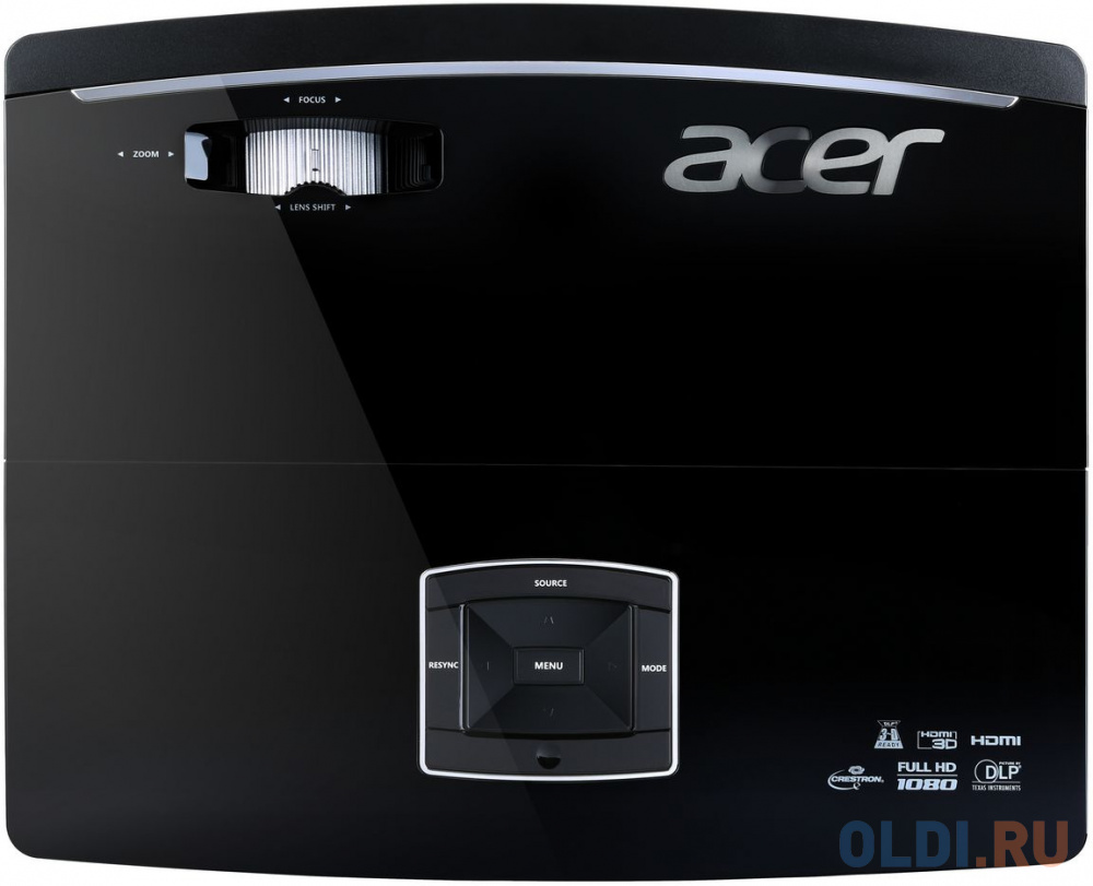 Проектор Acer P6605 DLP 5500Lm (1920x1200) 20000:1 ресурс лампы:3000часов 1xUSB typeA 1xHDMI 4.5кг MR.JUG11.002 - фото 2