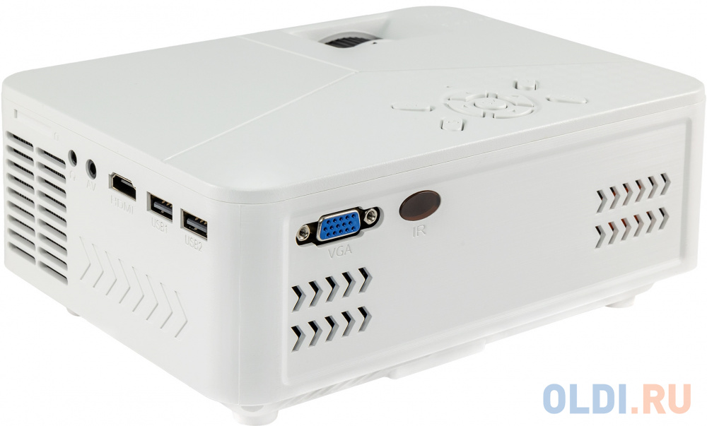 Проектор Hiper Cinema D1 WHITE LCD 3700Lm (1280x720) 2000:1 ресурс лампы:50000часов 2xUSB typeA 1xHDMI 1.01кг фото