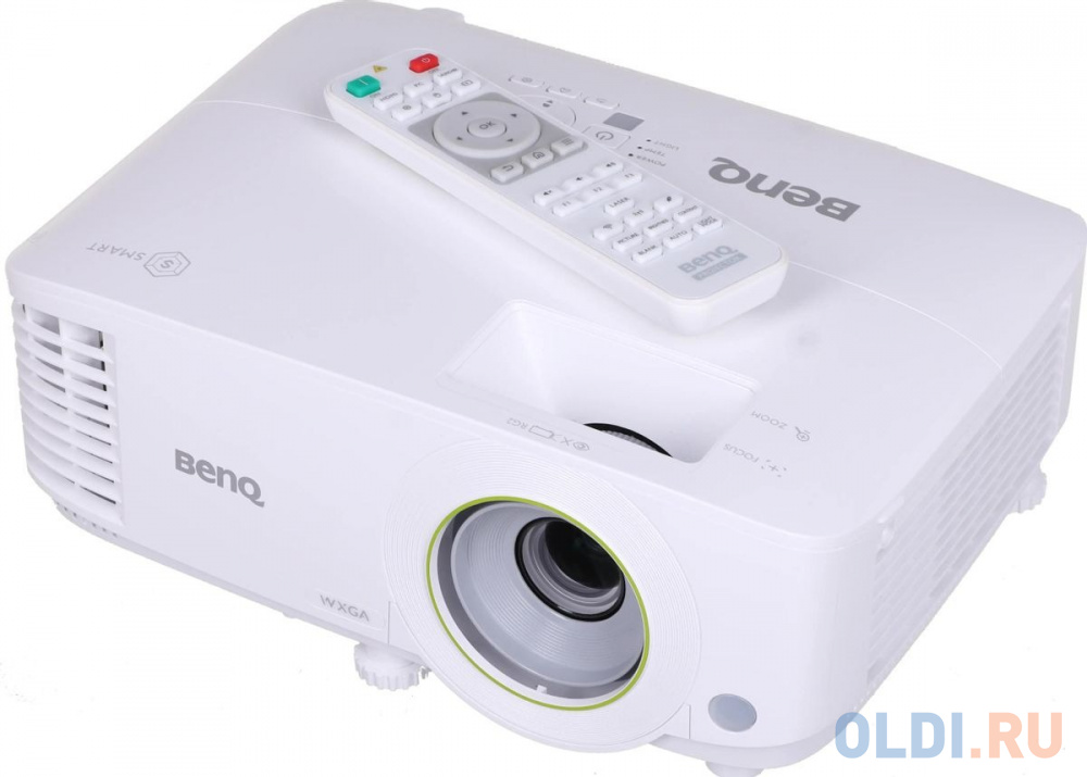 BenQ Projector EW600 DLP, 1280x800 WXGA, 3600 AL SMART, 1.1X, TR 1.55~1.7, HDMIx1, VGA, USBx2, wireless projection, 5G WiFi/BT, (USB dongle WDR02U inc