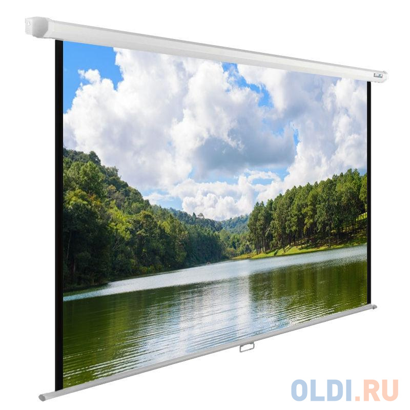 

Экран Cactus 150x240см WallExpert CS-PSWE-240x150-WT 16:10 настенно-потолочный рулонный белый