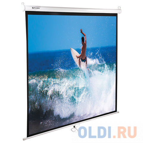 

Экран настенно-потолочный BRAUBERG WALL 150 x 150 см 236725