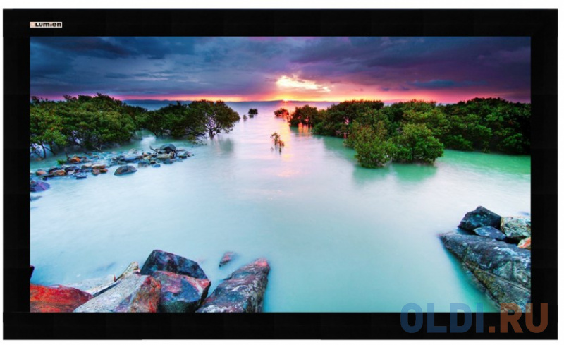 

LCH-100131] Экран Lumien Cinema Home 268х458 см (раб.область 244х434 см) (196") Matte White, алюминиевая рама обтянутая черным бархатом 16:9 (3 места