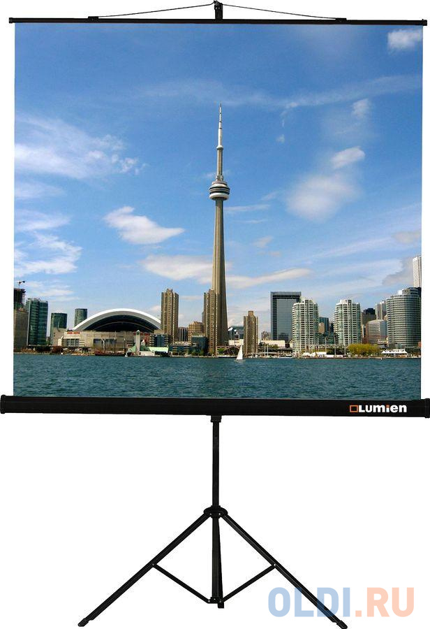Экран напольный рулонный Lumien LEV-100104 127 x 127 см подставка для телевизора holder pr 106 26 70 напольный наклон