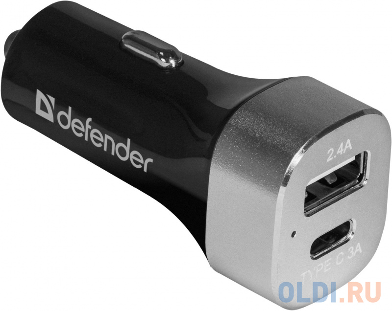 

Автомобильное зарядное устройство Defender UCG-01 5.4А USB-C USB черный 83569