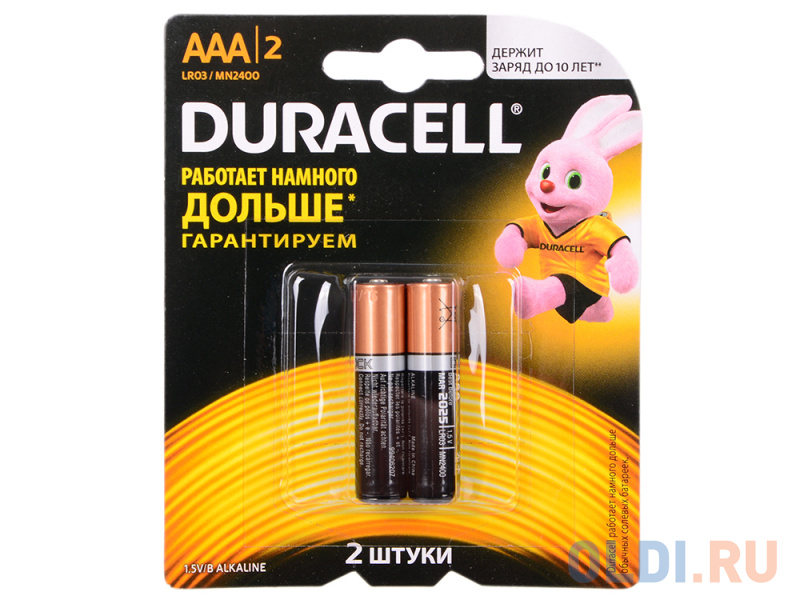  DURACELL (ААА) LR03-2BL BASIC (Б0026812) —  по лучшей .