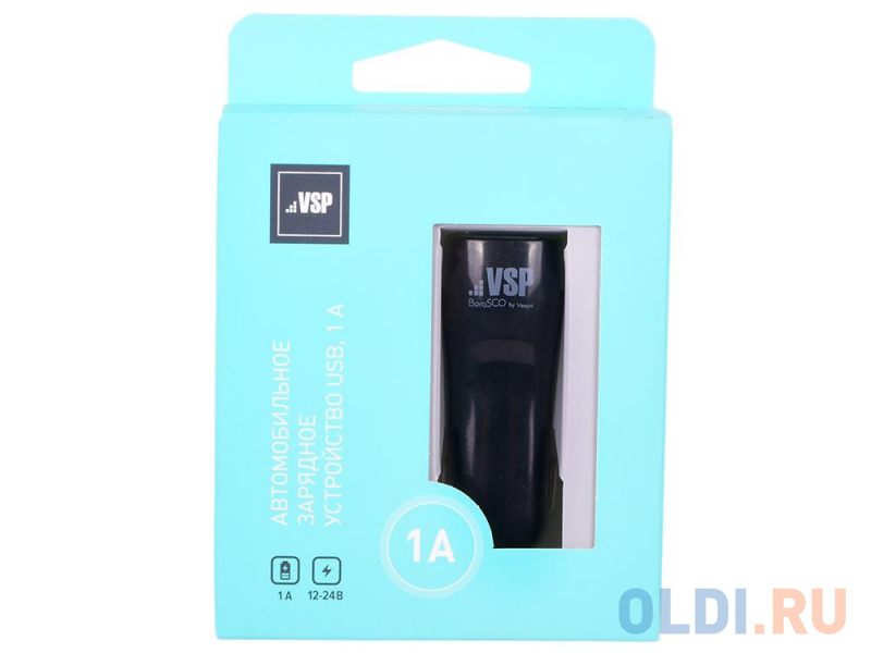 

Автомобильное зарядное устройство BoraSCO 1 USB, 1A черное