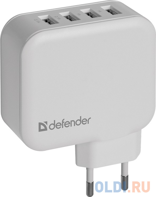 

Сетевое зарядное устройство Defender UPA-60 4 порта USB, 5V / 6.2А 83544