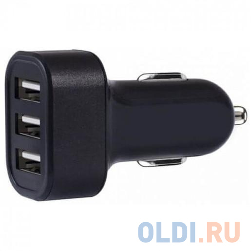 

Автомобильное зарядное устройство Griffin 3-Port 4.8A USB Car Charger - Black