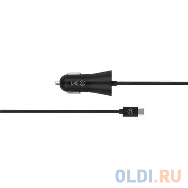 

Автомобильное зарядное устройство LAB.C 585 со встроенным кабелем Type-C. Дополнительный USB разъем. Сила тока 2,4А. Цвет серый.