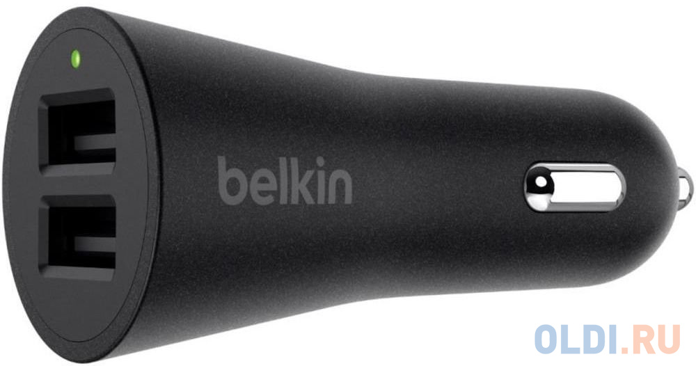 Автомобильное зарядное устройство Belkin F8M930btBLK 2.4А 2 х USB черный - фото 1