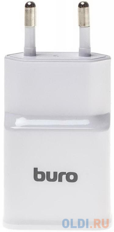 Сетевое зарядное устройство BURO TJ-248W 2.4А USB белый - фото 2