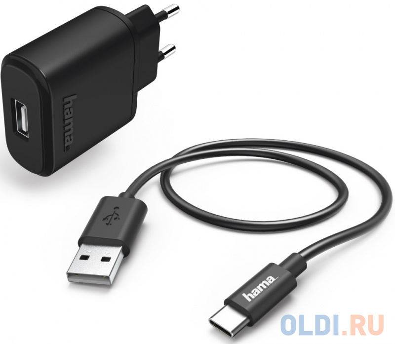 

Сетевое зарядное устройство HAMA H-183240 2.4А USB-C черный