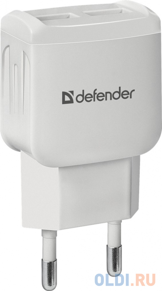 

Сетевое зарядное устройство Defender EPA-13 2.1A 2 х USB белый 83841