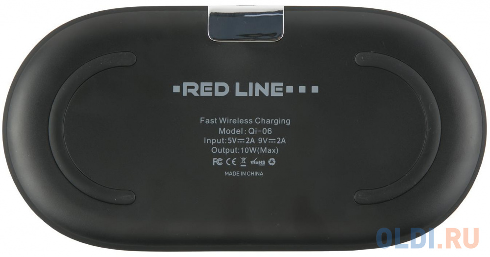 Беспроводное зарядное устройство Red Line Qi-06 2А USB-C черный УТ000015895 - фото 2