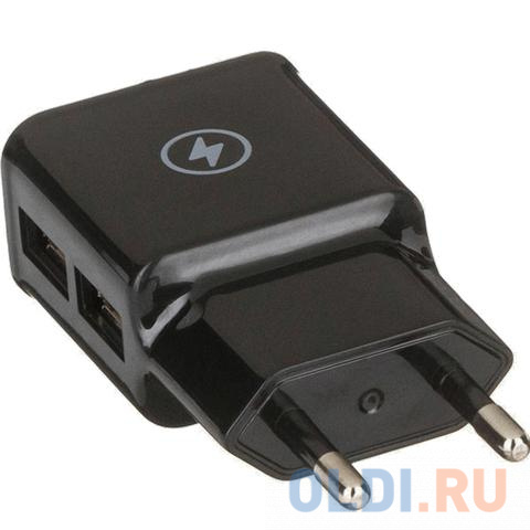Сетевое зарядное устройство Red Line NT-2A 2.1A 2 х USB черный 453427 - фото 3