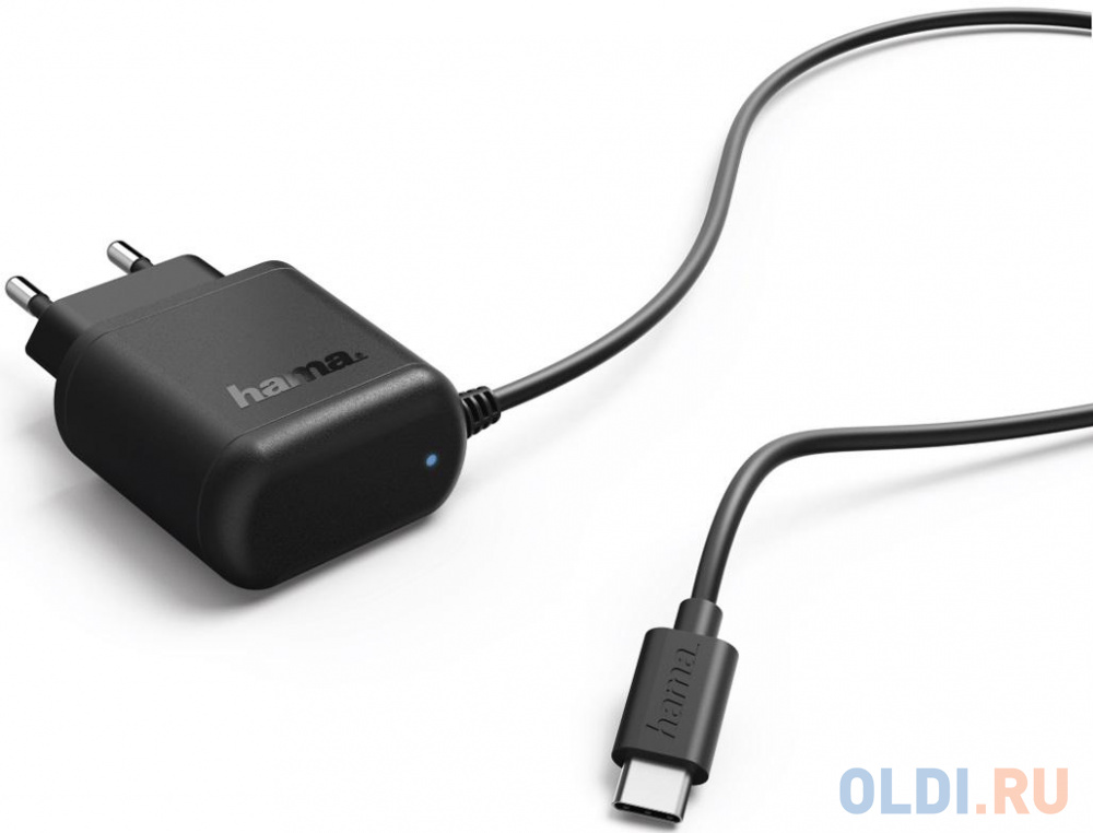 Сетевое зарядное устройство HAMA H-173617 3 А USB-C черный 00173617 - фото 2