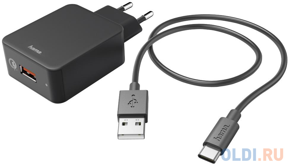 Сетевое зарядное устройство HAMA H-183230 3 А USB-C черный 00183230 - фото 2