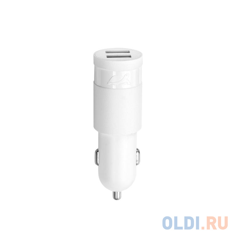 

Автомобильное зарядное устройство RIVAPOWER VA4222 W00 белое 2,4A / 2USB, без кабеля