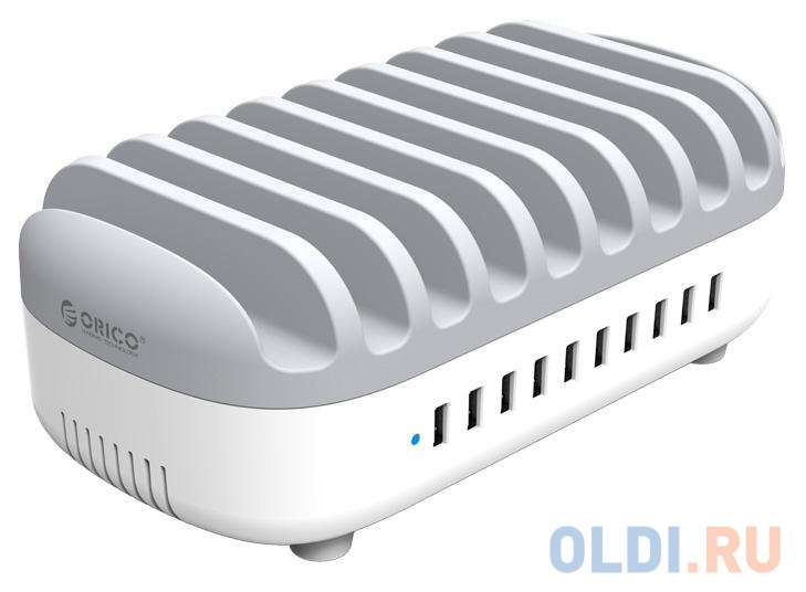 Сетевое зарядное устройство Orico DUK-10P-WH 2.4А USB серый