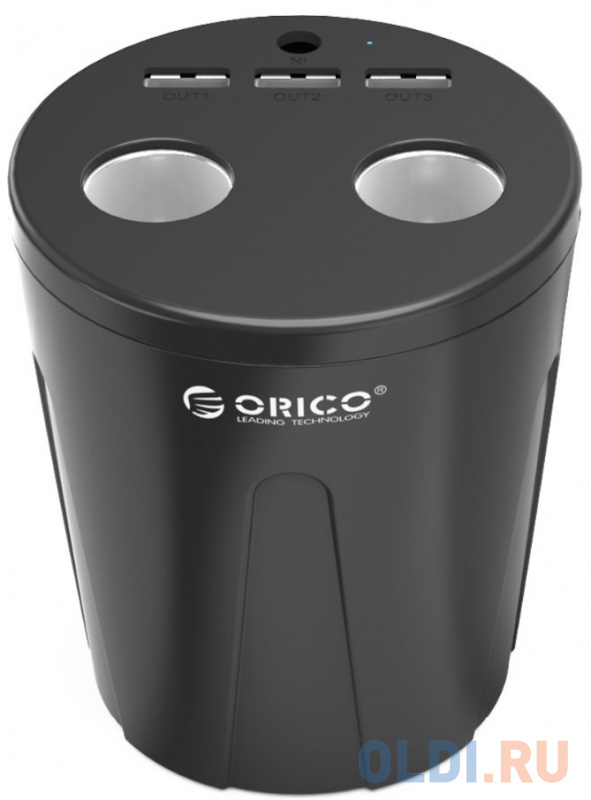

Автомобильное зарядное устройство Orico MP-3U2S-BK 2.4А 3 x USB черный